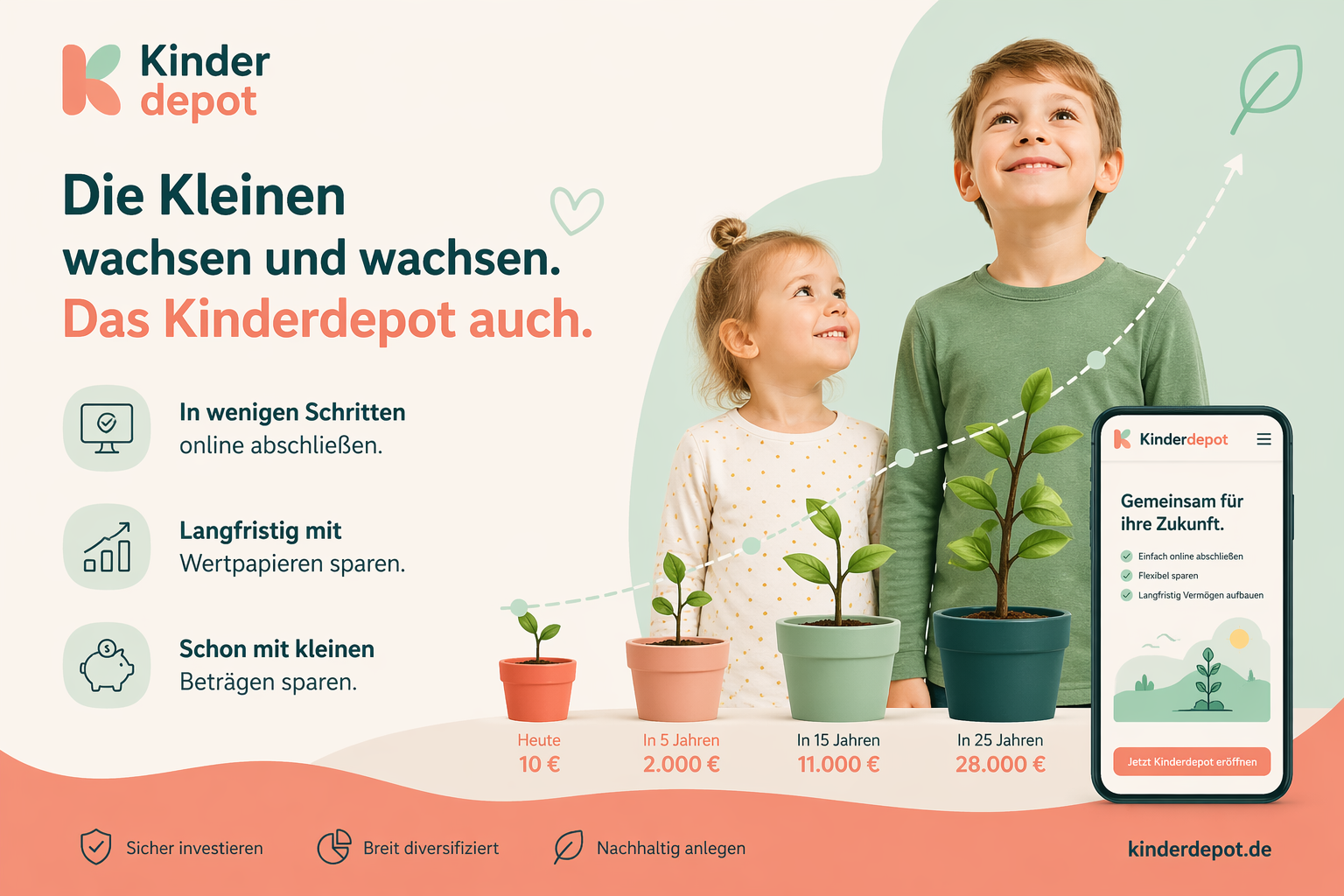 Kinderdepot fr�h anfangen, mehr erreichen