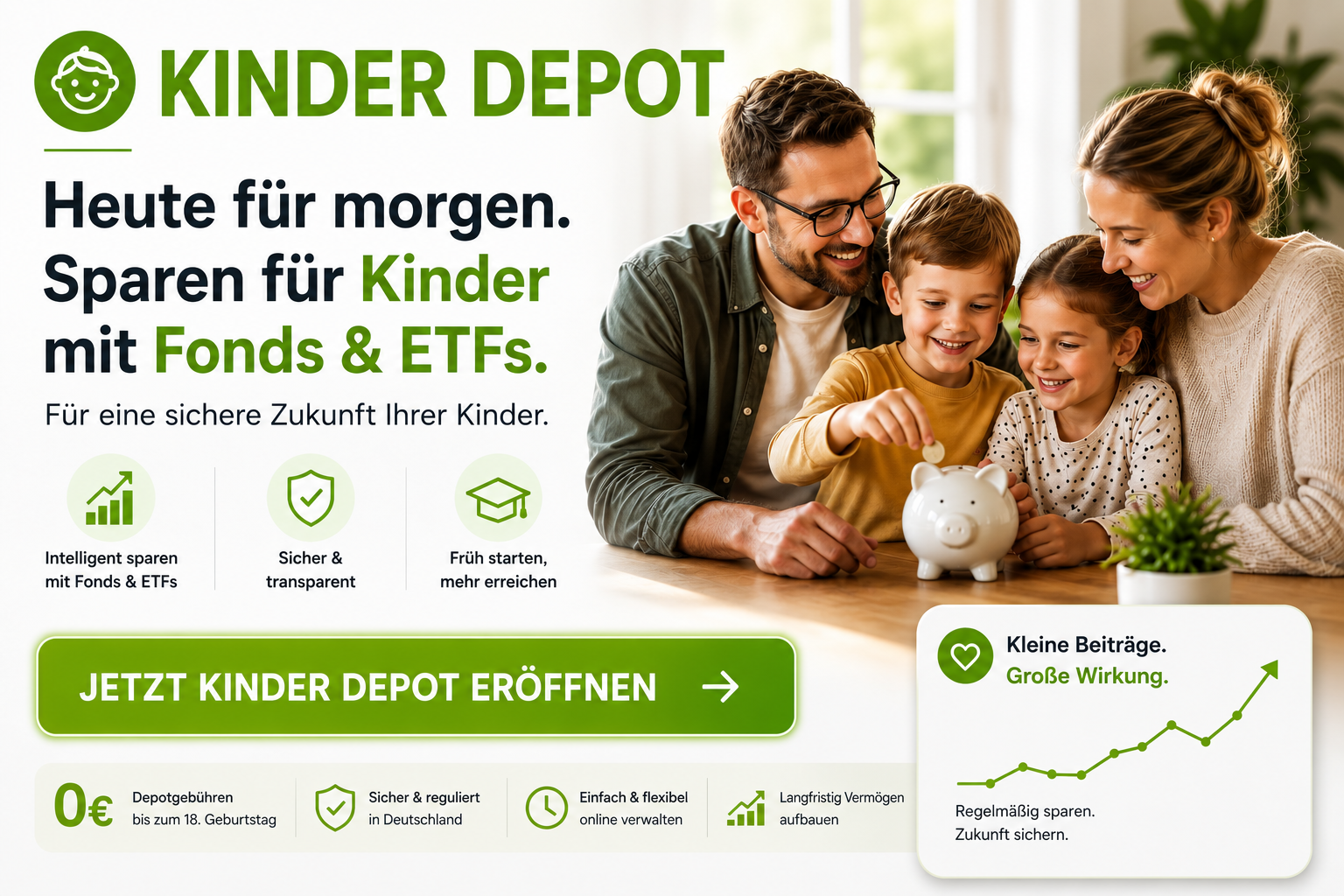 Das Depot 4kids mit Fonds und ETFs