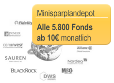 Minisparplan - Ab 10 Euro Sparplan mit Fonds und ETFs im Kinder Depot anlegen.