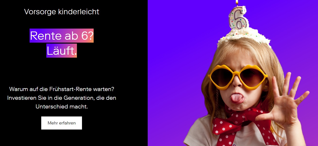 Kinderdepot mit ETF-Frhstart - Vorsorge kinderleicht seit 1996!